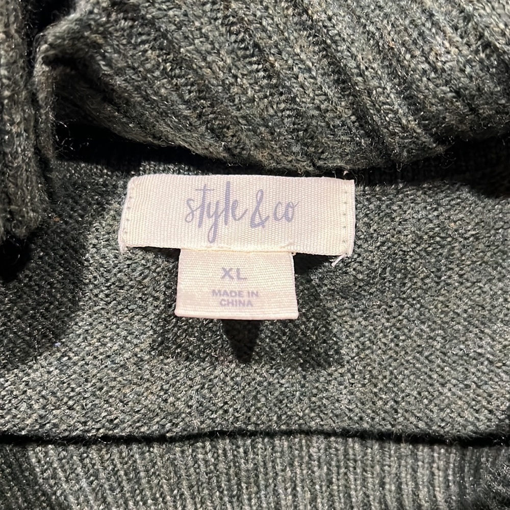 Style & Co Cowl Neck Long Sleeve Knit Sweater XL - Picture 6 of 7